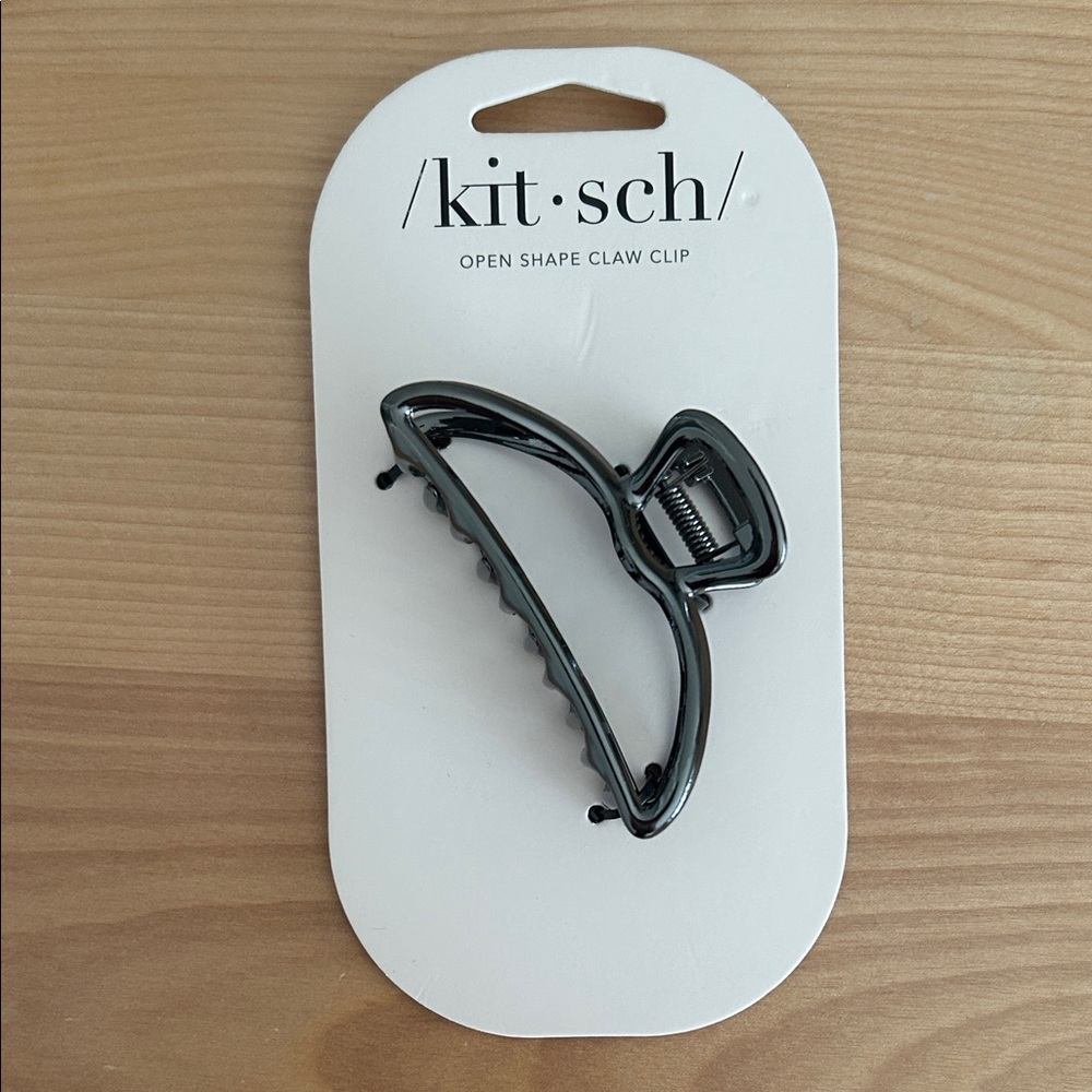 Kitsch Charcoal Open Shape Hair Clip